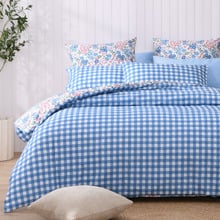 Vanya Cotton Percale Reversible European Pillowcases (Set of 2)